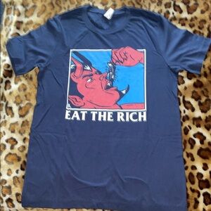 Bella Canvas Navy Graphic Tee